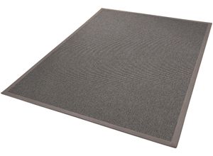 4006749483292 - DEKOWE Teppich Naturana Panama Spezial Teppiche Flachgewebe meliert Sisal-Optik mit Bordüre Wohnzimmer Gr B L 200 cm x 200 cm 8 mm 1 St braun (noche) Esszimmerteppiche