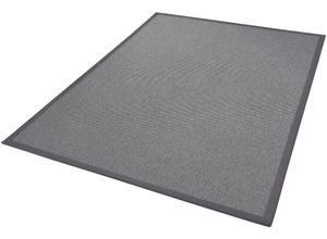 4006749483759 - DEKOWE Teppich Naturana Panama Spezial Teppiche Flachgewebe meliert Sisal-Optik mit Bordüre Wohnzimmer Gr B L 67 cm x 300 cm 8 mm 1 St grau Esszimmerteppiche