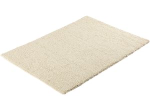 4006749484152 - Wollteppich DEKOWE Lerum Teppiche Gr B L 70 cm x 140 cm 13 mm 1 St beige (natur) Esszimmerteppiche Handweb Teppich Uni Farben reine Wolle handgewebt natürliche Optik