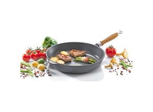 4006776061708 - Bratpfanne KRÜGER Einsenguss Pfanne RUSTICA schwarz H45cm Ø20cm Pfannen für Induktions-Kochfelder geeignet