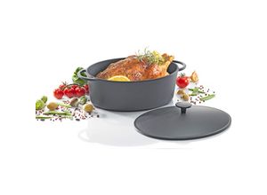 4006776061760 - Bräter KRÜGER Rustica Töpfe Gr + Höhe 125 cm schwarz Bräter 75 Liter Induktion