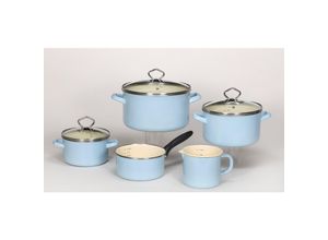 4006776089566 - Topf-Set KRÜGER Sylt Töpfe Gr + blau (pastellblau) Topfsets Topf Induktion