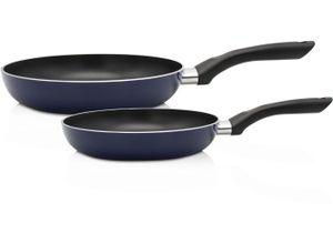 4006776137977 - Pfannen-Set KRÜGER Troja blau Pfannen Ø 16 24 cm Induktion