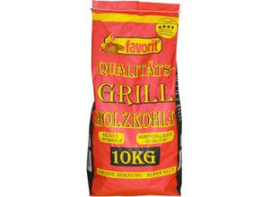 4006822310002 - Grillkohle 10 kg Holzkohle aus Laubholz Kohle große Körnung lange Glut - Favorit