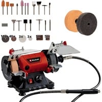 4006825649932 - Doppelschleifer tc-xg 75 Kit Funkenschutzgläser Schutzhauben verstellbare Arbeitsauflagen - Einhell