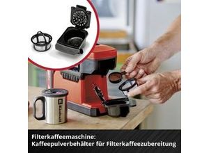 4006825672510 - TE-CF 18 Li-Solo Power X-Change Kaffeemaschine Rot Fassungsvermögen Tassen=1 mit Filterkaffee-Funktion