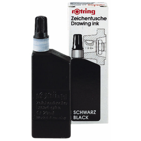 4006856591170 - Zeichentusche S0194660 schwarz 23ml Nachfüllflasche 4006856591170 rotring 25 Milliliter