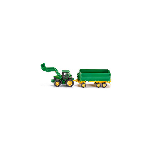 4006874018437 - Frontlader John Deer mit Anhänger 1843 Spielzeugauto 4006874018437 siku