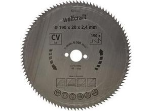 4006885627604 - 1 Kreissägeblatt cv 100 Zähne ø190mm - 6276000 - Wolfcraft