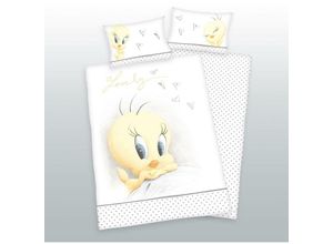 4006891938039 - Flanell-Wendebettwäsche Tweety ca 40x60 + 100x135 cm