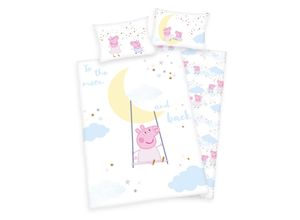 4006891939920 - Herding Baby Best Bio - Flanell-Baby-Wendebettwäsche Peppa Wutz ca 40x60 + 100x135 cm