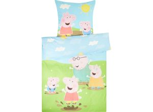 4006891953520 - HERDING Bettwäsche Peppa Pig Glow in the Dark Effekt mehrfarbig