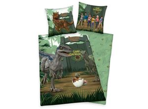 4006891957672 - Jurassic World Camp Cretaceous Bettwäsche Größe 135 x 200 cm