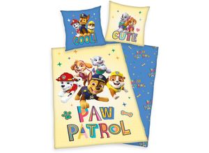 4006891959591 - Kinderbettwäsche PAW PATROL Paw-Patrol Bettwäsche Gr B L 135 cm x 200 cm 1 St 1 St Linon B L 80 cm x 80 cm bunt mit tollem Paw Patroll Motiv