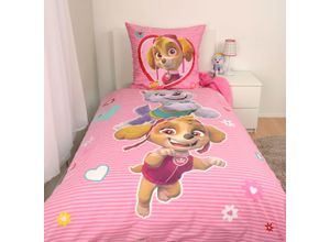 4006891965806 - Bettwäsche PAW PATROL Paw Patrol Gr B L 135 cm x 200 cm 1 St 1 St Renforcé B L 80 cm x 80 cm bunt Glow in the Dark