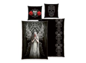 4006891974488 - Dark Gothic Bride Bettwäsche multicolor