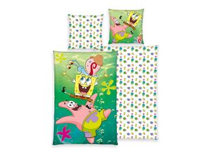 4006891977434 - Spongebob - Patrick - Gary Bettwäsche multicolor