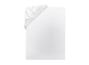 4006891989819 - Spannbettlaken TOM TAILOR HOME Laken Gr B L 140-160 cm x 200 cm 1 St Jersey 140-160 x 200 cm 20 cm weiß (crisp white)