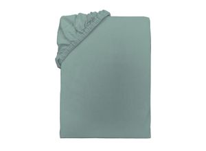 4006891989840 - Spannbettlaken TOM TAILOR HOME Laken Gr B L 140-160 cm x 200 cm 1 St Jersey 140-160 x 200 cm 20 cm grün (eucalyptus)