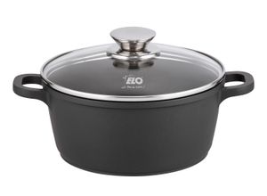 4006925152219 - Kochtopf ELO Alucast schwarz H9cm Ø20cm Töpfe Induktion