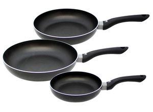 4006925435015 - Pfannen-Set Smart Life Aluminium (Set 3-tlg je 1 Pfanne Ø 20 24 28 cm H 45 5 6 cm) Induktion schwarz