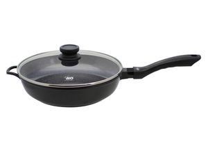4006925915593 - Schmorpfanne ELO mit Glasdeckel 28cm schwarz H135cm L58cm Ø28cm Pfannen Induktion Ø 28 cm