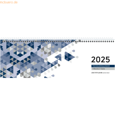 4006928024681 - Schreibtischquerkalender 146-0015 1 Woche   1 Seite 296x99cm 2025 4006928024681 Zettler