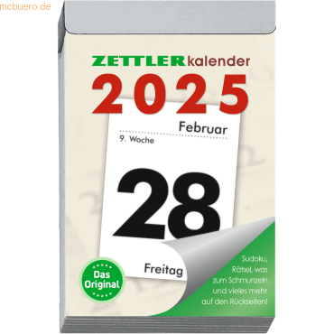 4006928024742 - Tagesabreißkalender 304-0000 1 Tag   1 Seite 65x10cm 2025 4006928024742 Zettler