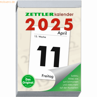 4006928024766 - ZETTLER Abreißkalender 313-0000 100x145mm 1T1S 4006928024766 Z