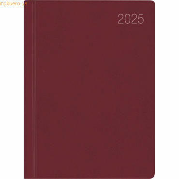 4006928024827 - Taschenkalender 610 102x142cm 1 Tag 1 Seite bordeaux 2025