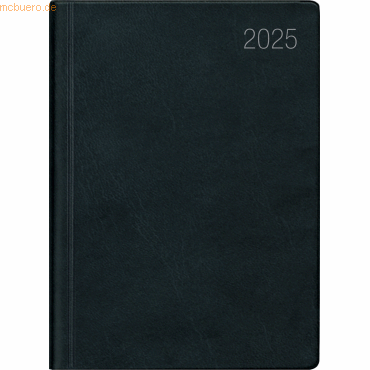 4006928024902 - Taschenkalender 640 102x142cm 1 Woche 2 Seiten schwarz 2025