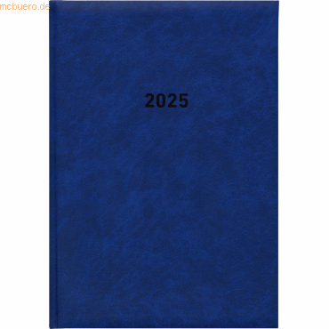 4006928025206 - Buchkalender 876 145x21cm 1 Tag 1 Seite blau 2025