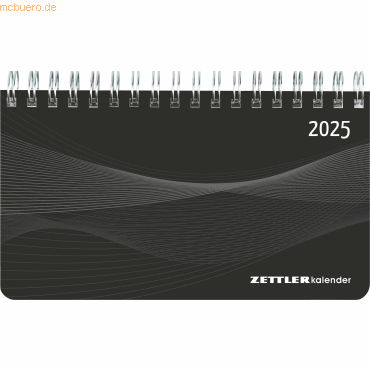 4006928025879 - Mini-Querkalender 579 156x90cm 1 Woche 2 Seiten schwarz 2025