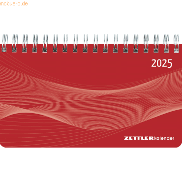 4006928025886 - Mini-Querkalender 579 156x90cm 1 Woche 2 Seiten rot 2025