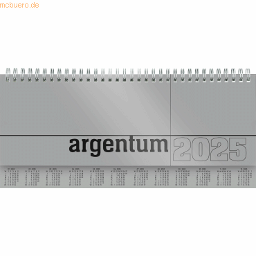 4006928025978 - Schreibtischquerkalender 102348 argentum 1 Woche   2 Seiten 297x135cm 2025 4006928025978 ALPHA EDITION