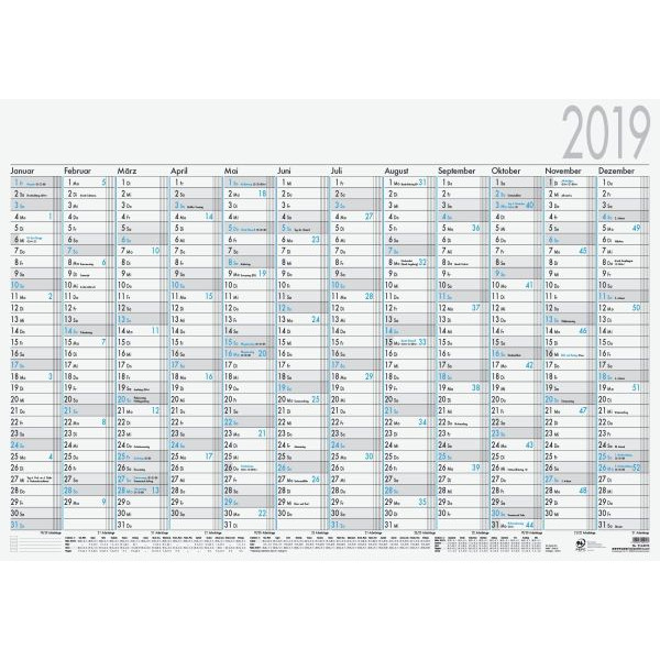 4006928026340 - Plakatkalender 916-0015 12 Monate   1 Seite 100x70cm 2025 4006928026340 Zettler