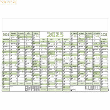 4006928026357 - 80 x Plakatkalender 919 88x63cm 14 Monate 2025