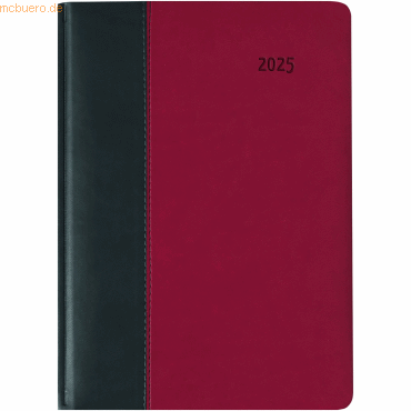 4006928026616 - Buchkalender 878 15x21cm 1 Tag 1 Seite Fire schwarz-rot 2025