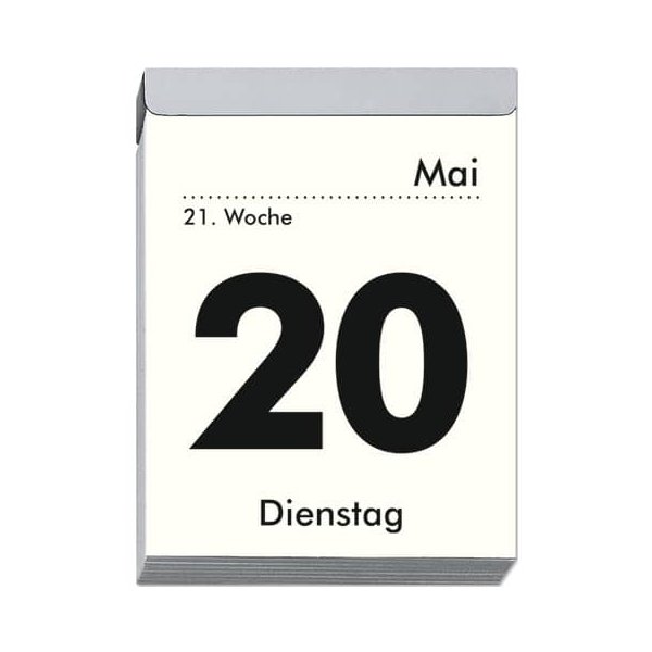 4006928696536 - Tagesabreißkalender 305-0000 1 Tag   1 Seite 8x10cm 2025 4006928696536 Zettler