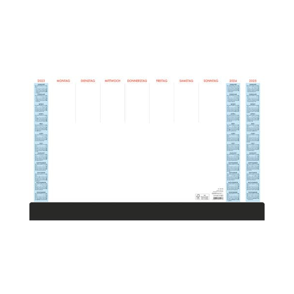 4006928699278 - Schreibunterlage 108 595x37 1 Woche  1 Blatt mit Schutzleiste