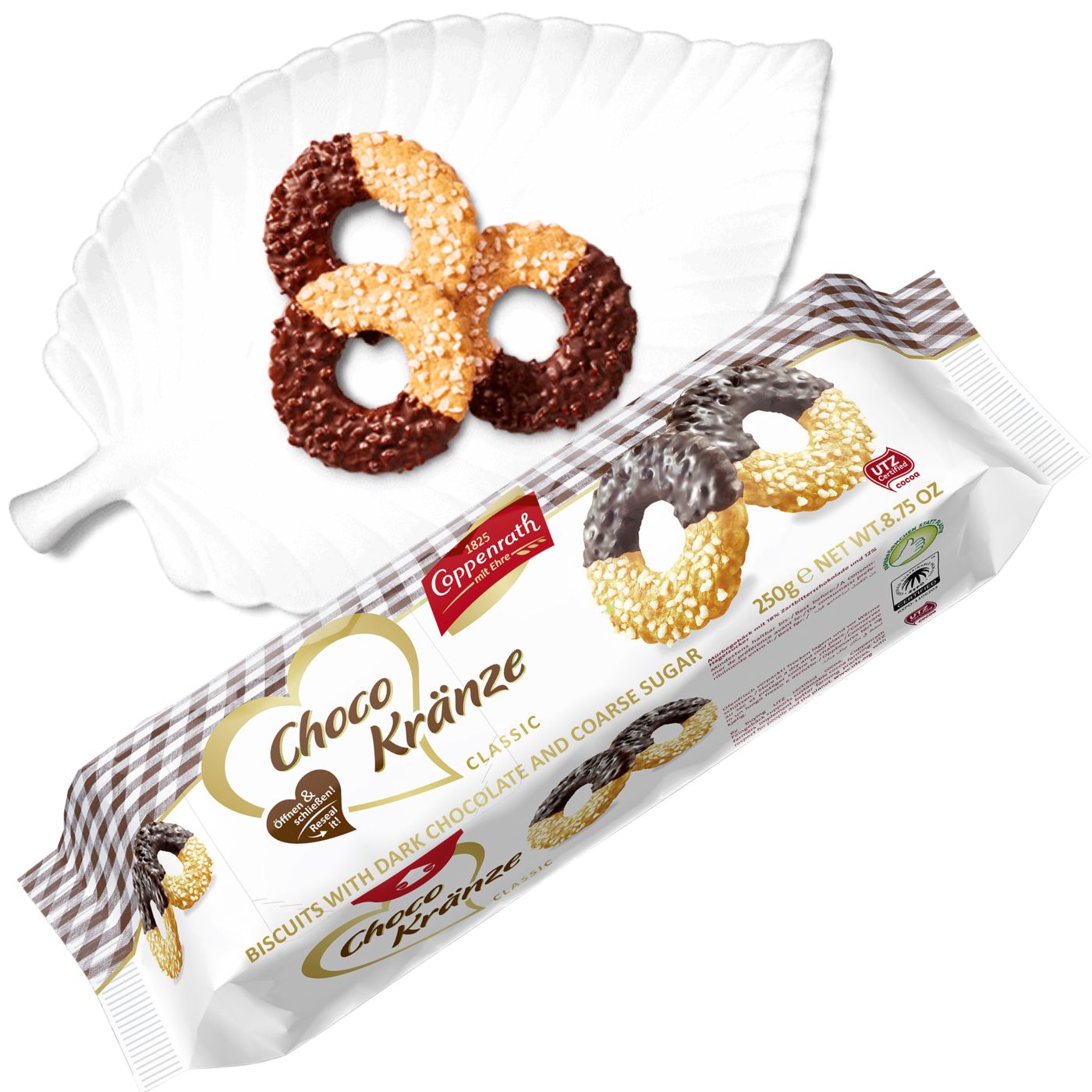 4006952003072 - Classic Choco Kränze Gebäck von Coppenrath 250g    MHD 27052024