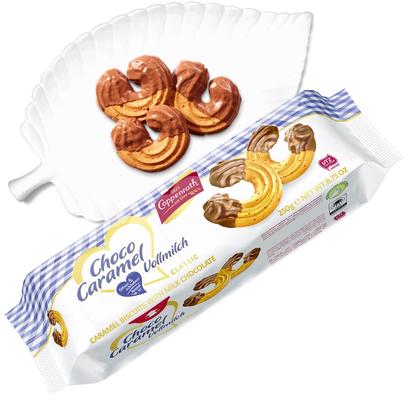 4006952006738 - Classic Choco Caramel Vollmilch Gebäck von Coppenrath 250g (MHD 11062024)