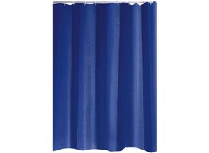 4006956073248 - - Duschvorhang Folie Standard inkl Ringe ultramarinblau 240x180 cm - ultramarinblau