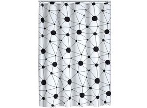 4006956138176 - Duschvorhang Folie Science ohne Ringe schwarz 180x200 cm - schwarz