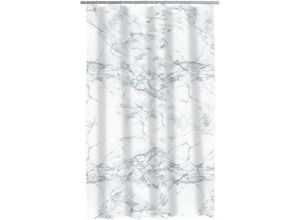 4006956162799 - Duschvorhang Textil Toscana inkl Ringe grau 180x200 cm - grau