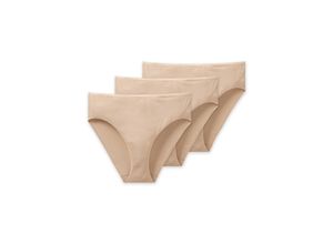 4007063906511 - Schiesser Damen Slips - 3er-Pack Cotton Essentials beige