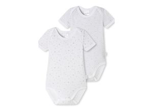 4007065762269 - Baby-Bodys 2er-Pack kurzarm unisex Feinripp Organic Cotton bedruckt weiß grau - Original Classics 5662687480869298104