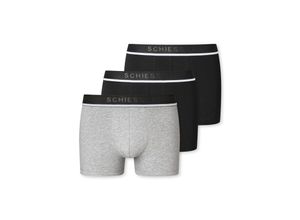 4007065800121 - Shorts 3er-Pack Organic Cotton Webgummibund schwarz grau - 95 5 8