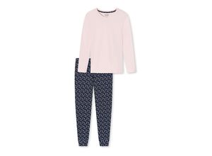 4007066062443 - Pyjama Damen Baumwolle rosa bedruckt