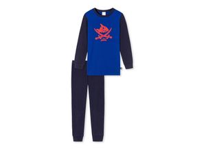 4007066110717 - Schlafanzug lang Organic Cotton Bündchen Hai Säbel royal - Capt´n Sharky für Jungen 9298104